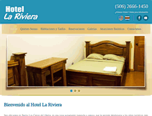 Tablet Screenshot of hotellarivieracr.com